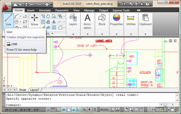 AutoCAD 2010 Screen