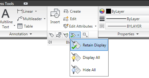 Attribute Display in AutoCAD 2010