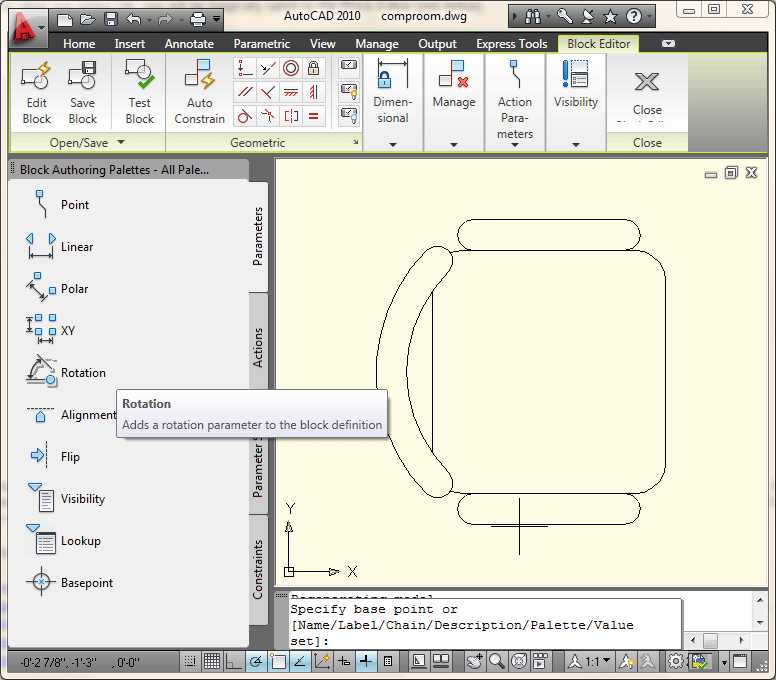 AutoCAD Block Editor - Click for larger AutoCAD Block Editor - Click for larger