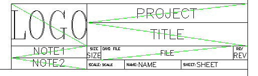 Title Block Attributes Title Block Attributes
