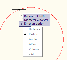 Radius Display